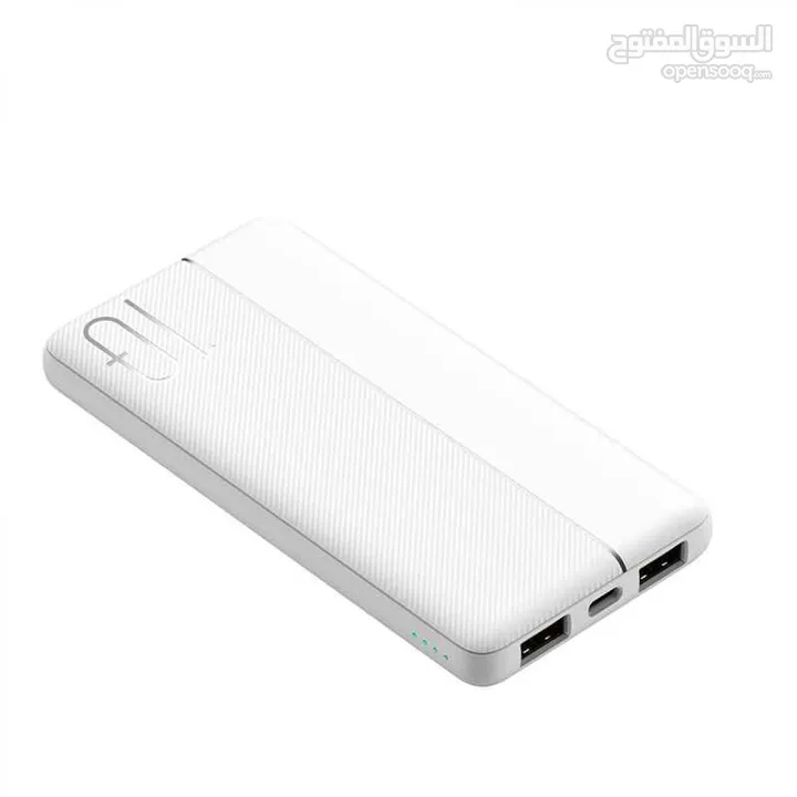 WIWU Power Bank 10000 mAh Dual USB  Type-C Output White -NEW -MEAGByte