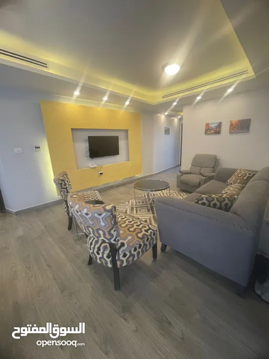 شقة مفروشة للأيجار في-دير غبار-مساحة110 متر غرفتين نوم بفرش مودرن