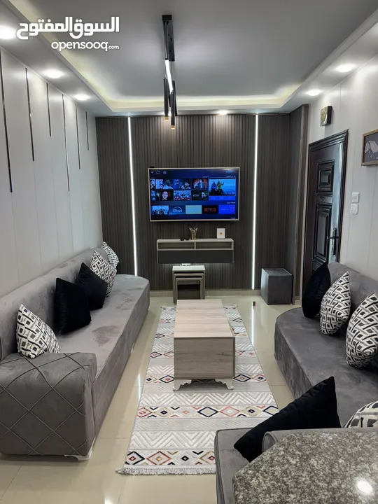 ((( مسايا )) شقة مفروشة فندقية فاخرة LUXURY لأصحاب الذوق الرفيع من ارقى الشقق في مدينة اربد للعائلات