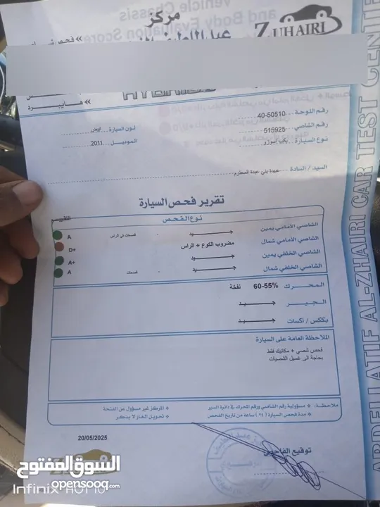 يسوزو 2011 للبيع
