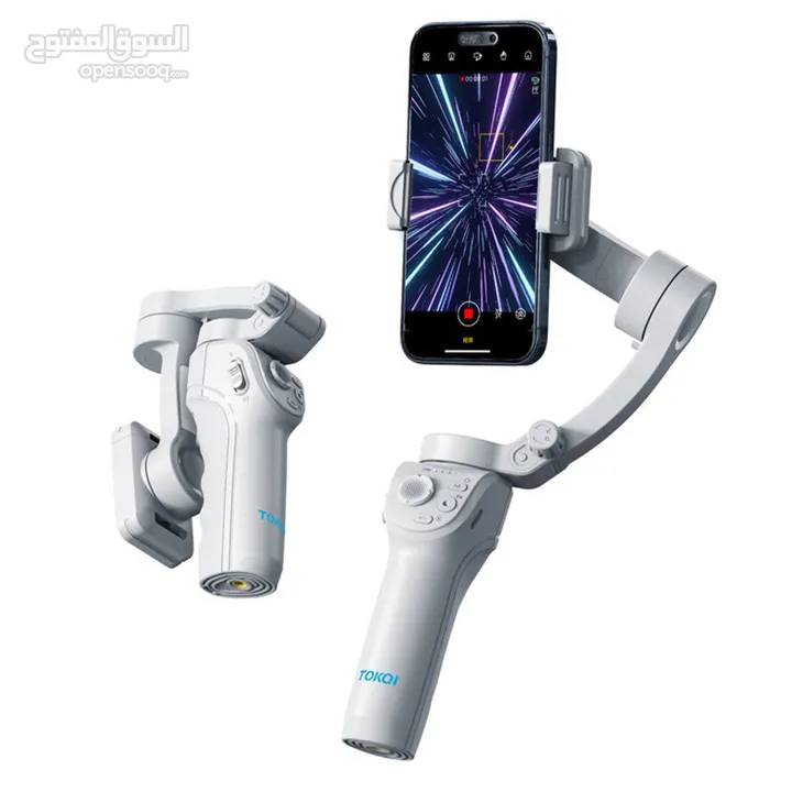 المثبت الذكي المضاد للاهتزاز (حامل بانورامي) TOKQI M01 Smart 3-Axis Professional Shooting Gimbal