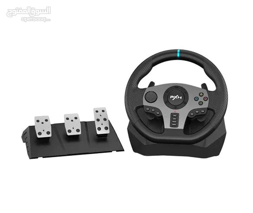 ستيرنغ ويل مقود سواقة مع بريكات لأجهزة الـ PC و البلايستيشن PXN V9 Steering Wheel & Breaks