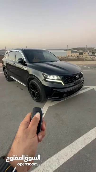 كايا سورينتو /2020 فل الفل  فتحة سقف بانوراما  2x4 ///200Hp  ديزل  2200cc  فل الفل مسكر بلاك
