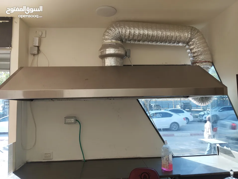 هود شفاط ستانليس ستيل اصلي قياس 2 متر ف 80 سم مع ماتور الشفاط