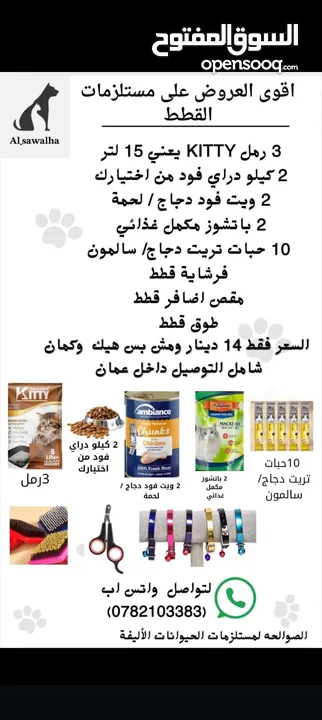رملل قطط ومستلزمات قطط للبيع