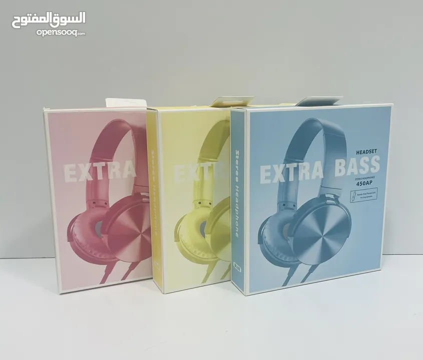 Extra Bass Stereo Headphones for laptop and Mobile