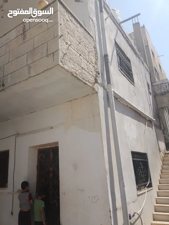 بيوت   طابقين   واحدة شقتين    والثانية ثلاث شقق