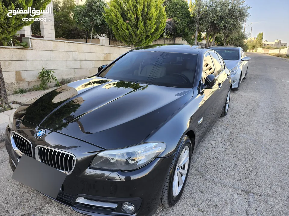BMW 520 موديل2014 فحص كامل فل كامل   ممشى قليل بحالة الوكالة