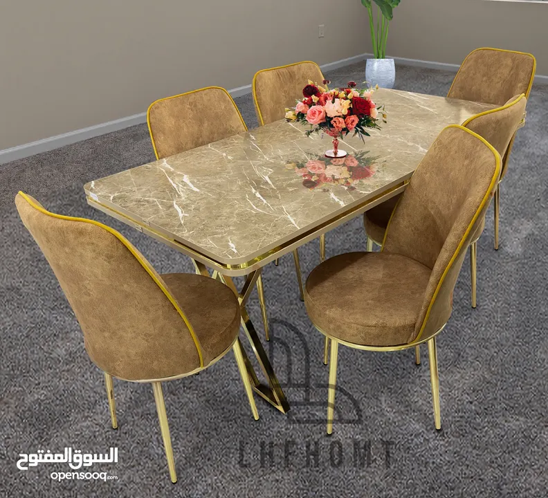 Extendable Dining table set with 6 chairs and 4 chairs