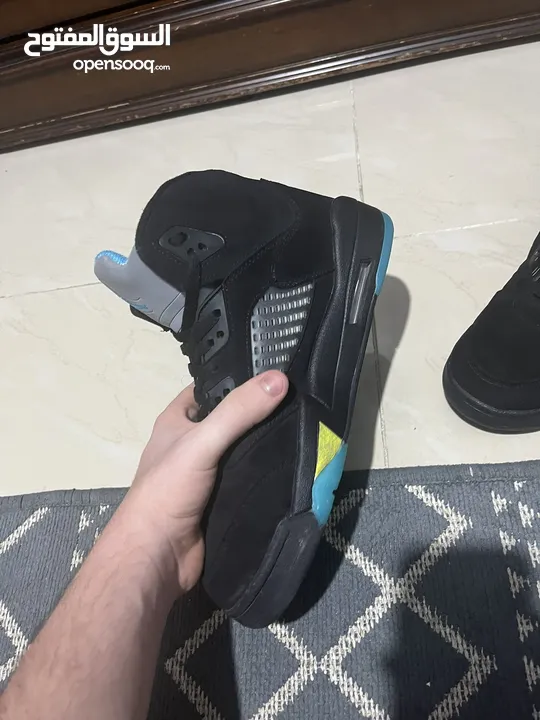 like new jordan 5 aqua