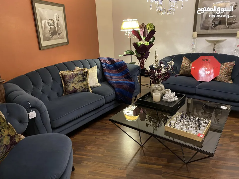 The One Sofa Set with Coffee & Side Tables - Like new condition