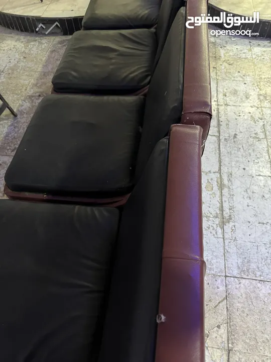10 مقاعد كنب جلد للبيع بسعر حرق ورهيب الله يبارك لصاحب النصيب