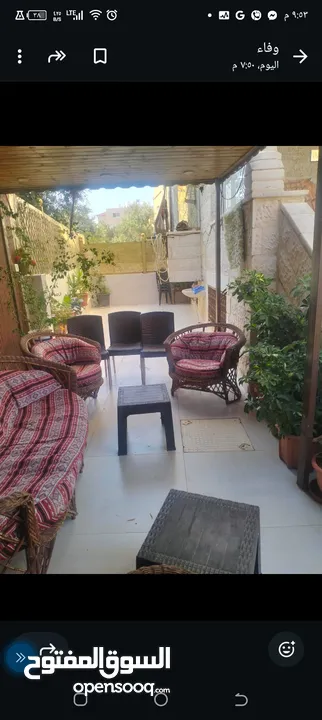 شقة طابق ارضي درج طلوع اول فني مساحة 163متر مربع مع مساحة خارجية واسعة مساحة 70 متر مربع تشطيب سوبر