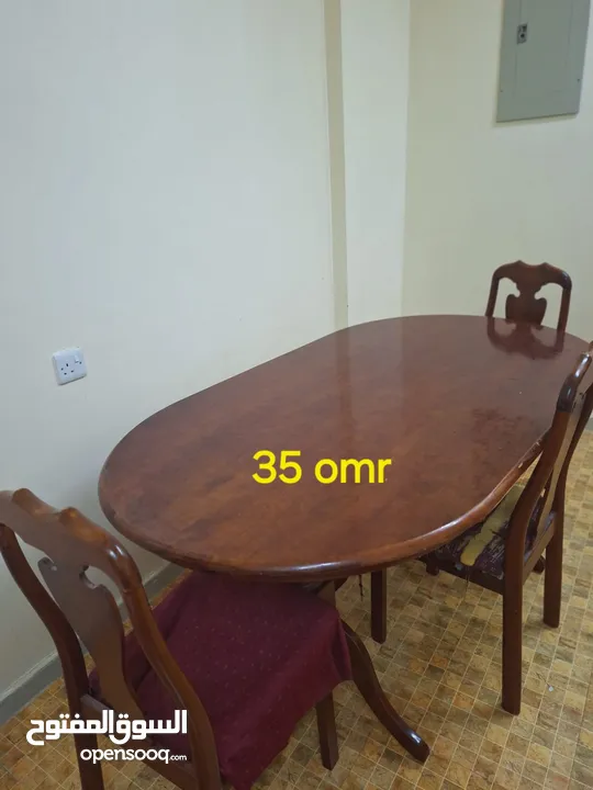 Teak wood Dining table with 3 chairs