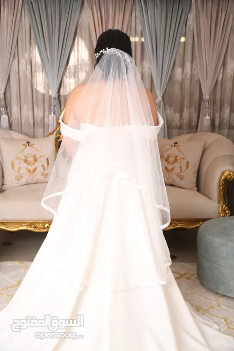 Luxury bridal silk dress