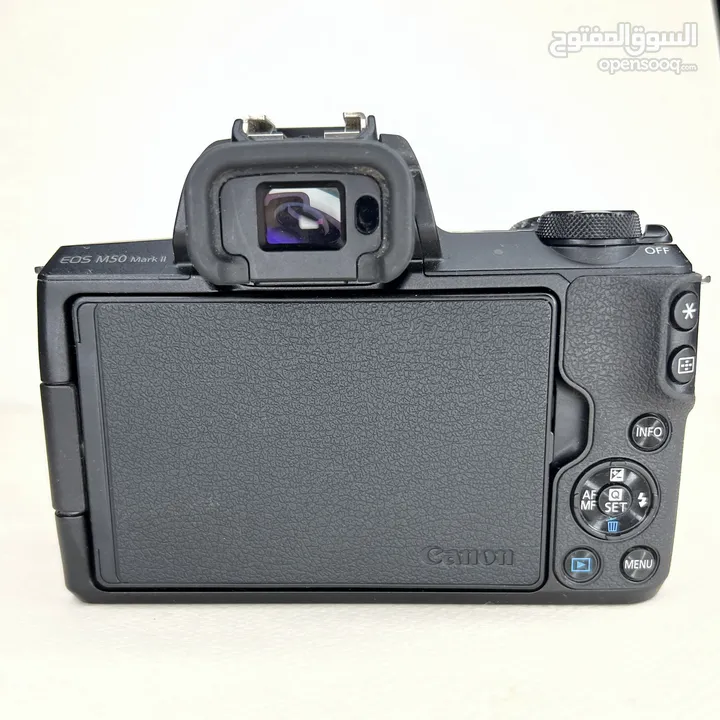 كاميرا كانون ( EOS M50 Mark II ) مع عدسة  mm ( 15 - 45 )