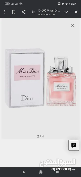 عطر  miss Dior Eua De toilette