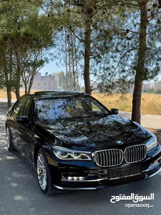 BMW 740i///2016  السيارة  فل الفل اضافات  فحص نخب نخب  بي ام دبليو