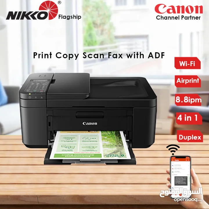 طابعة canon بحالة ممتازة وحبر معبى فل ويرلس مع سكاتر وفاكس فقط 150 شيقل ..
