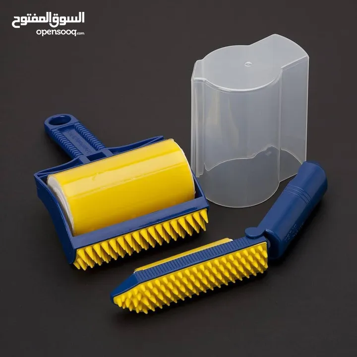 رول Sticky Buddy لإزالة الأوساخ والشعر الحل السريع والفعّال لتنظيف الأثاث، الملابس، والسجاد من الشعر
