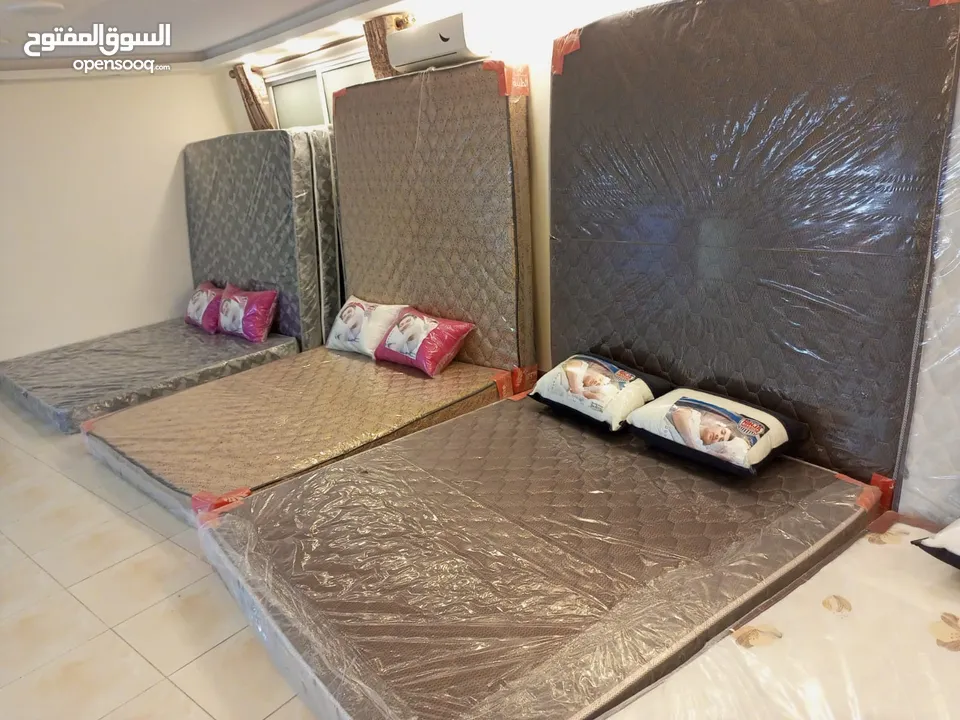 عروض نار على فرشات الزنبرك المجوز فقط 50دينار  170*190*25 200*180*25 قماش جاكار تركي مبطن
