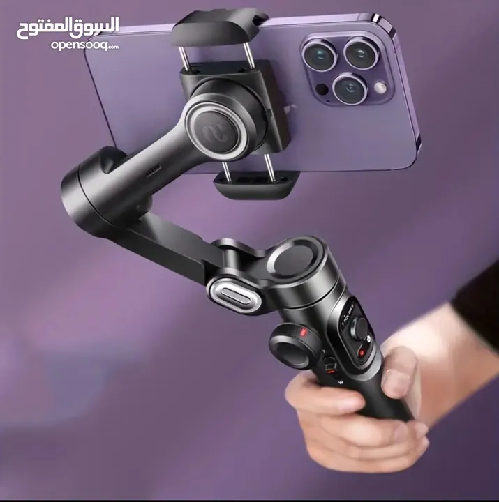 جيمبال احترافي للهواتف الذكية ثبات فائق AOCHUAN XE وفيديو عالي الجودة بدقة 1080p
