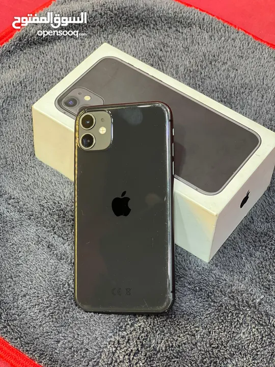 iPhone 11 مساحة 128 بطاريه 75