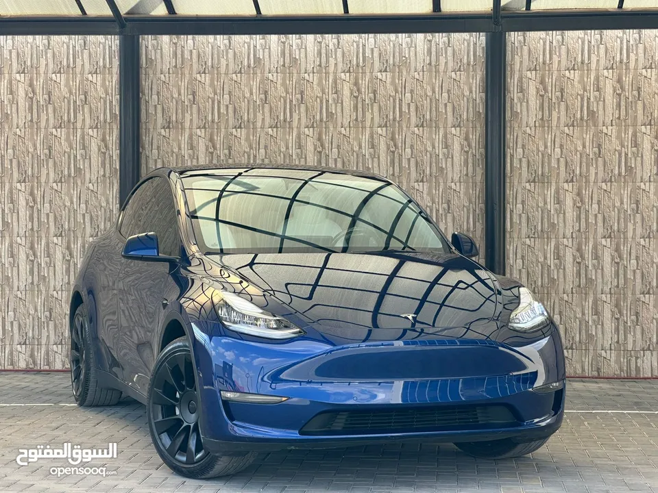 TESLA MODEL Y 2021 LONG RANGE تيسلا لونج رينج دول موتور فحص كااامل بسعر مغرري