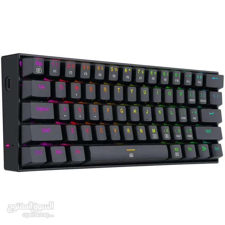 كيبورد ميكانيكي اصلي REDRAGON K630 DRAGONBORN USB WIRED KEYBOARD RED SWITCH 60%