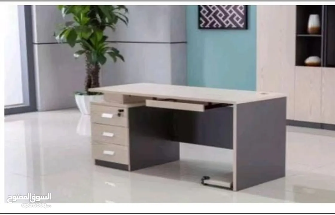 OFFICE FURNITURE TABLE CHAIRS CABNIT / مکتب طوالا کرسي بعد خزانا