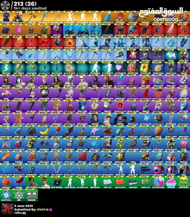 حساب فورتنايت 500+ سكن اكس كريتوس ملغم سكنات عرق آخر قيم ملعوب عليه قبل اكثر من 75 يوم ضمان مدى