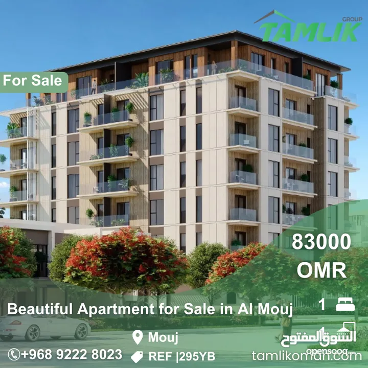 Beautiful Apartment for Sale in Al Mouj  REF 296YB