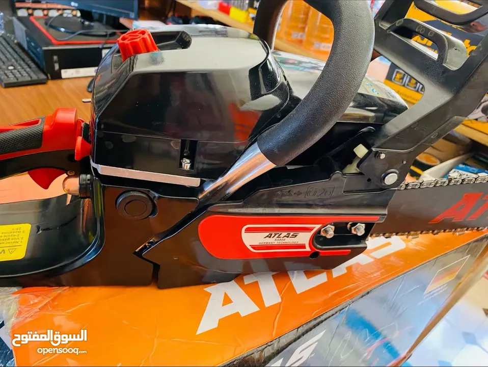 أكبر تشكيلة مناشير بنزين وصلت عند شركة البارون للتجارة والتسويق  منشار Kewel 5800 محرك فعلي 58cc