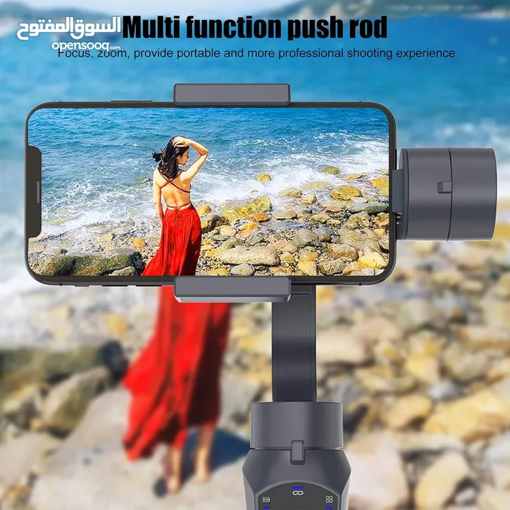 المثبت الذكي المضاد للاهتزاز (حامل بانورامي)Smartphone Gimbal Stabilizer, F10 Handheld 3-Axis Phone