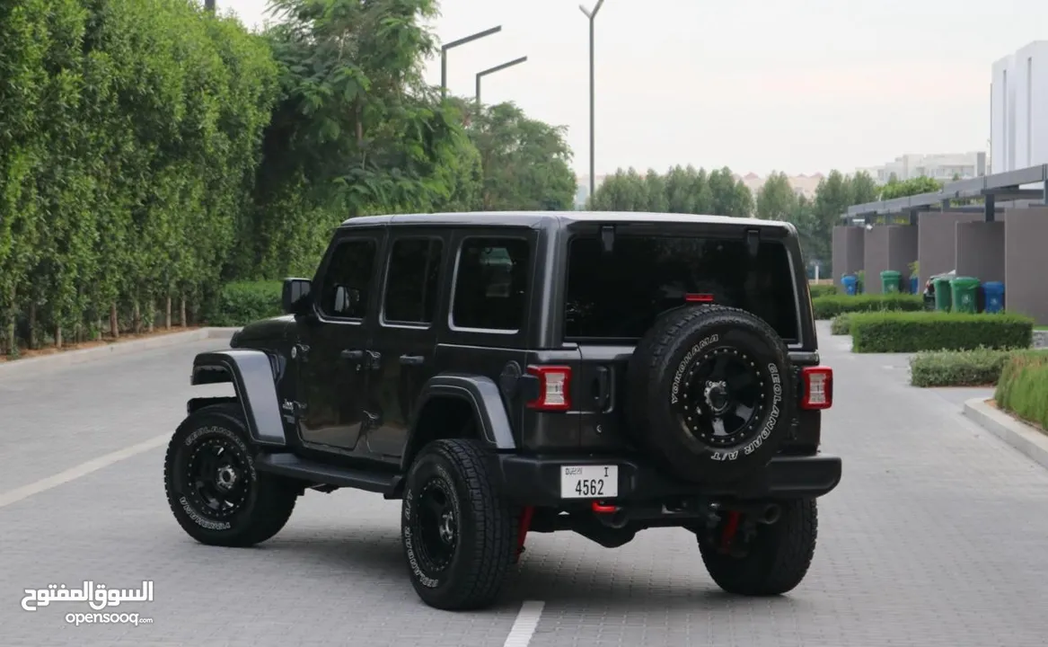 Jeep wrangler. 2018. Usa space