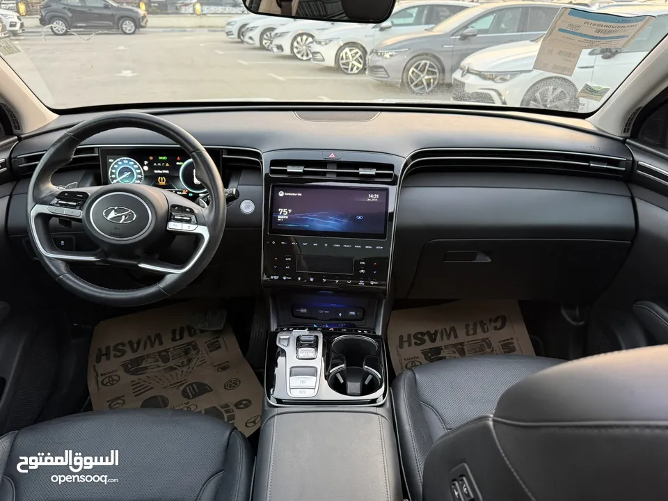هونداي توسان ترخيص 2022 محرك 1600 هايبرد plug in/يقطع على الشحنه 65 كيلو متر 271 حصان