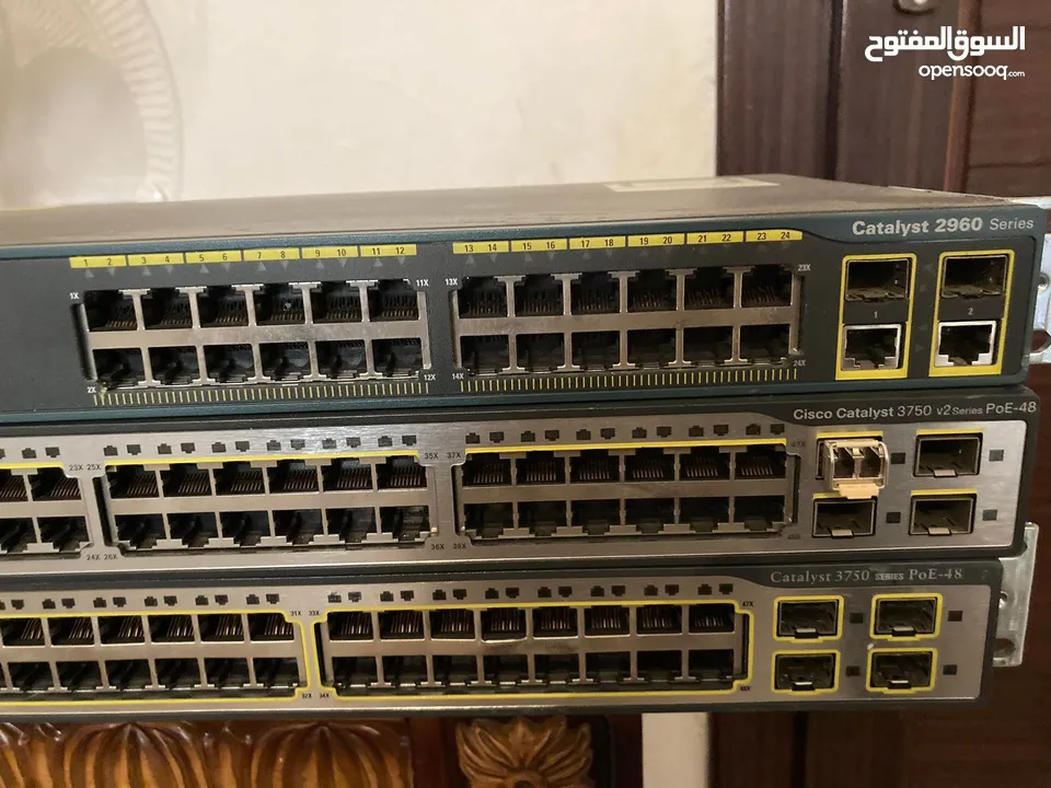 CISCO SWITCHES اجهزة سيسكو سوتشات 3750 POE