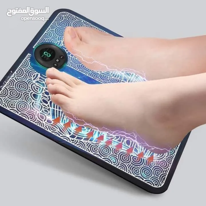 جهاز مساج القدمين بتقنية EMS جهاز المساج القدمين بالترددات تدليك القدم بالذبذبات الكهربائيه