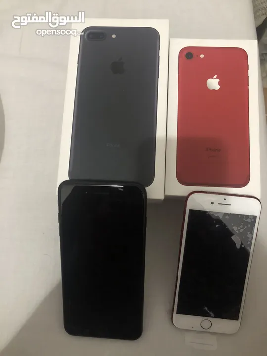 iPhone 7 Plus & iPhone 7 red for sale