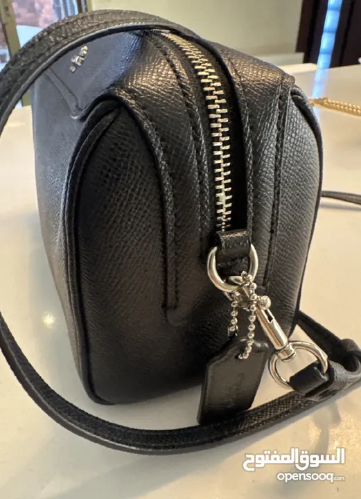 Original Coach black leather Bennett cross body