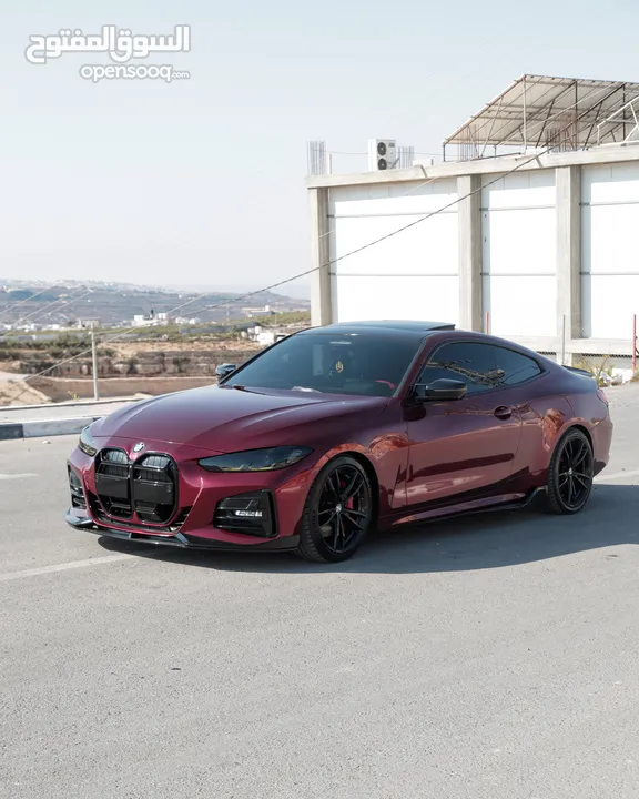 BMW 430 i M PACKAGE   لون الاصلي كحلي ملزق خمري  سعر مغري على الكاش