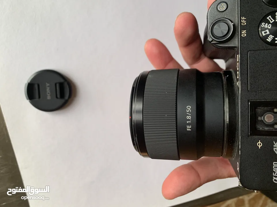 كاميرا سوني الفا   A6400  فول نظافة مع عدستين 50mm و 18-135mm