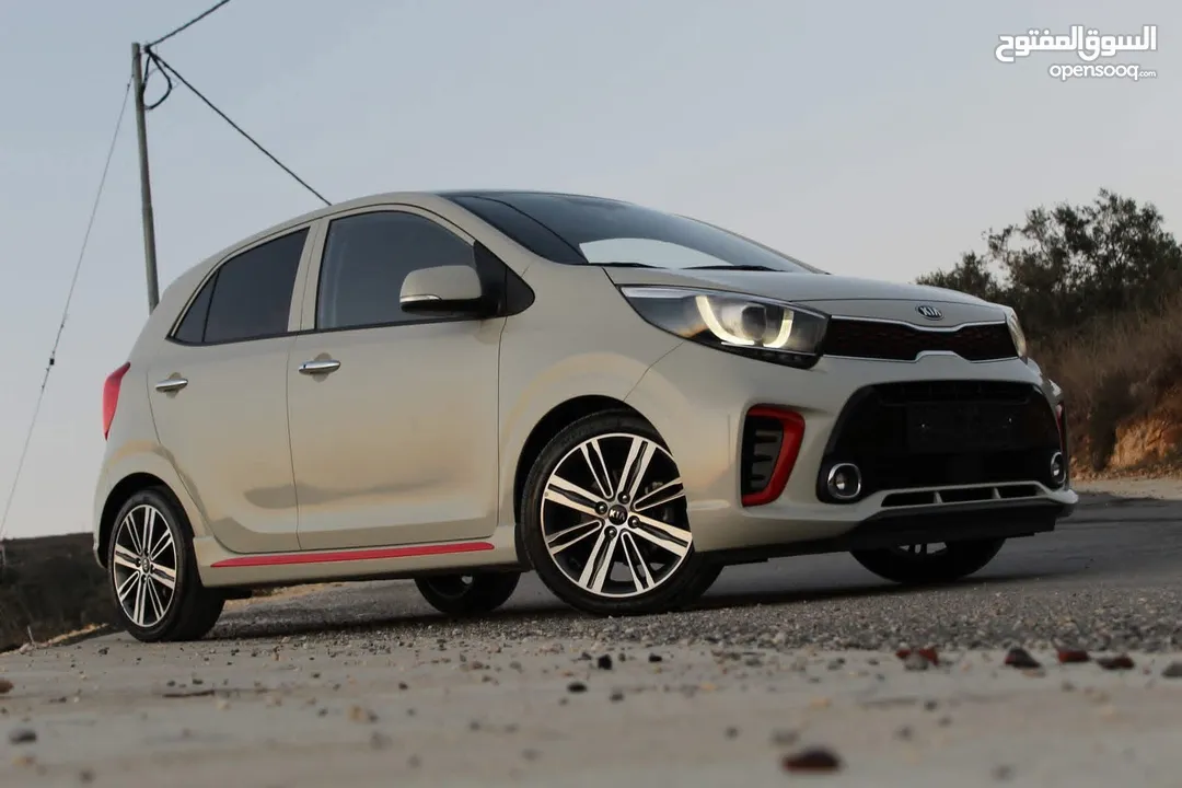 كيا بيكانتو GT-line 2020 للبيع ترخيص وتامين فل اللون ابيض نظيفة وحبة نادرة