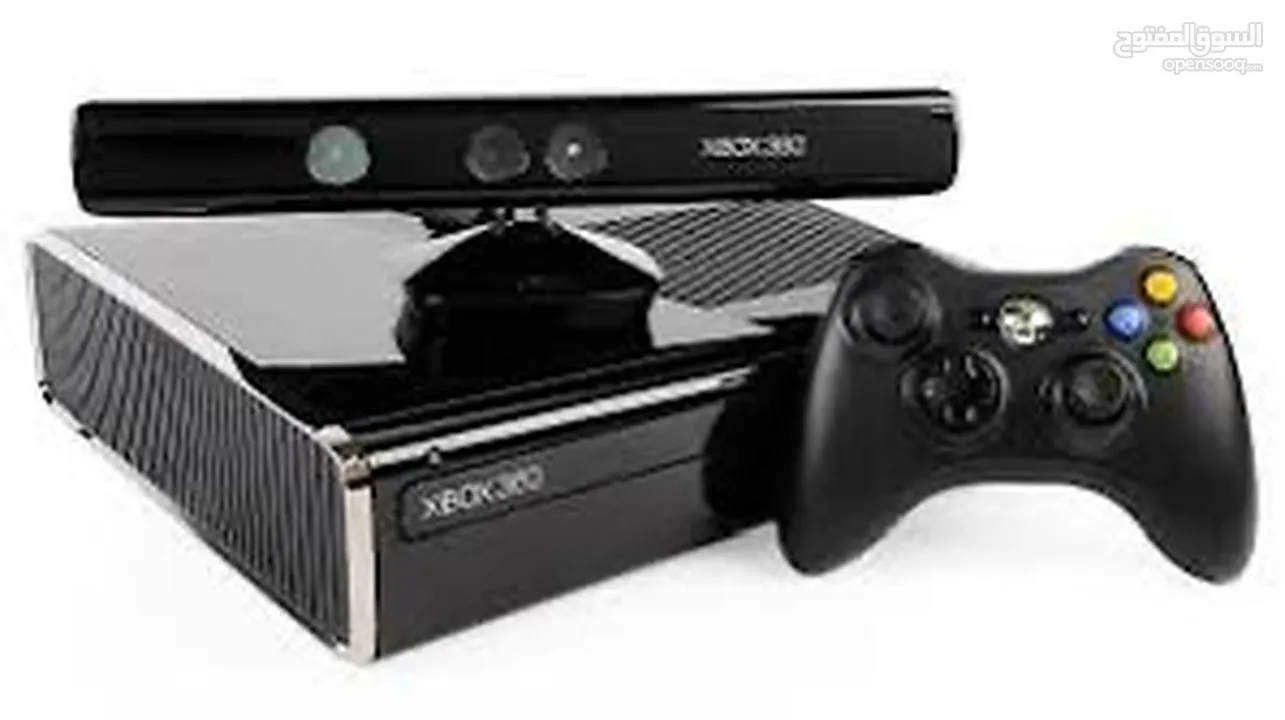 Xbox 360 with Kinect , controller and 8 CD