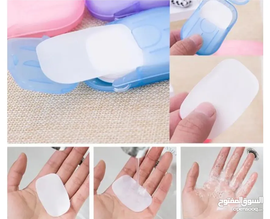 3 pcs portable soap paper