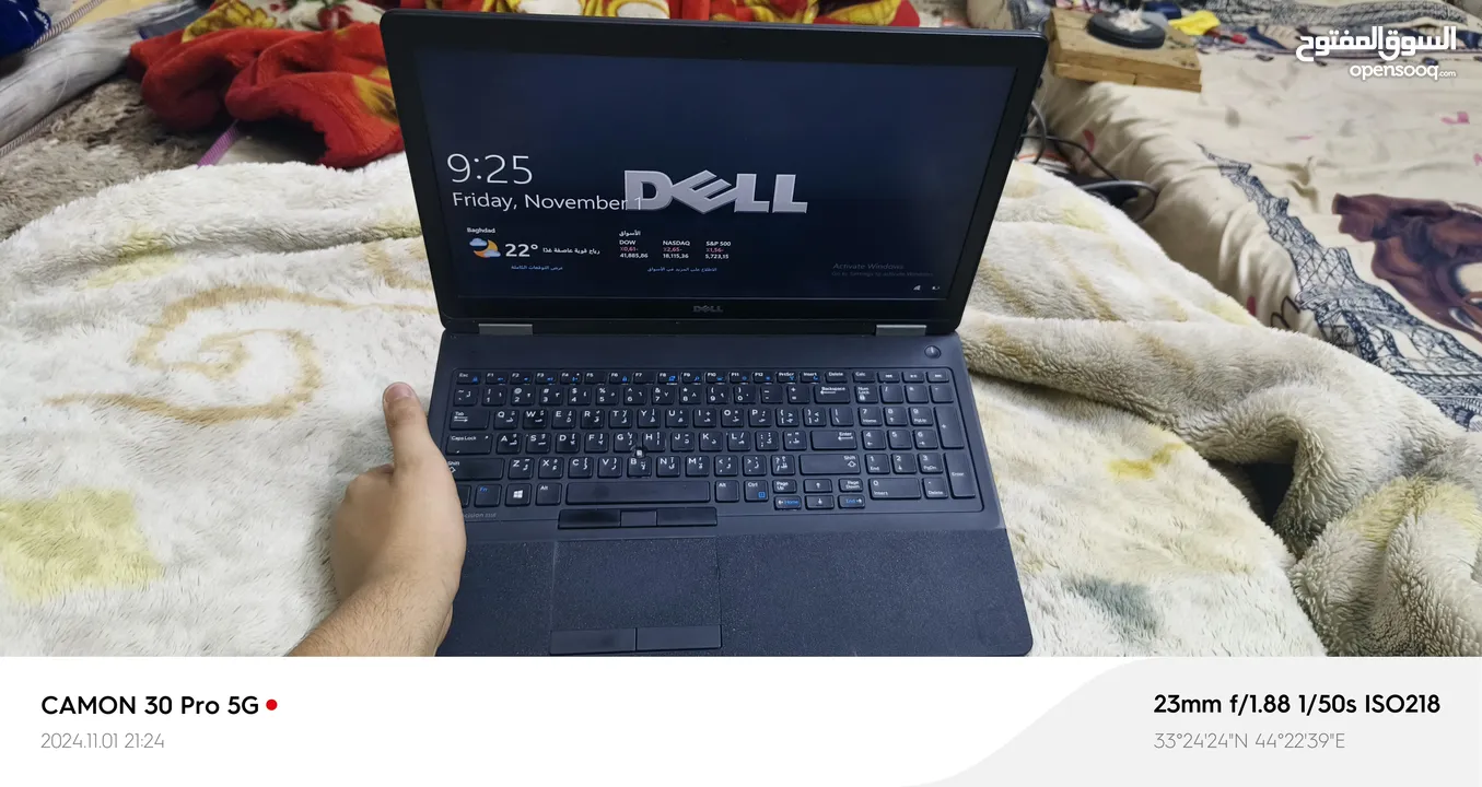 لابتوب (dell( (precision 3510) اخو الجديد