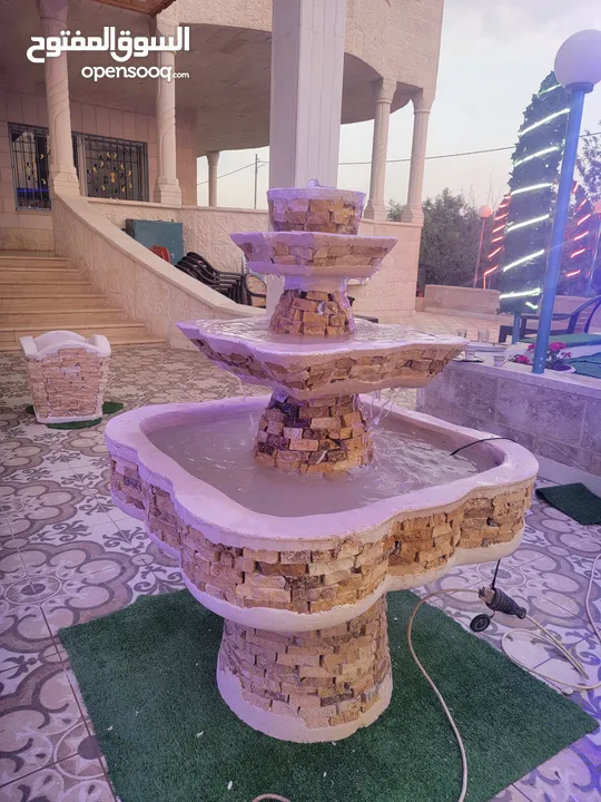 نوافير وشلالات مصنعوعه من ألاسمنت والحديد بأسعار و أشكال وأنواع مختلفة تناسب  الجميع  للتواصل واتساب