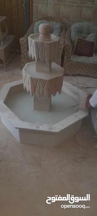 نوافير وشلالات وباربيكو وجميع انواع ديكورات الحجر الطبيعي  العنوان الزرقاء الجديده