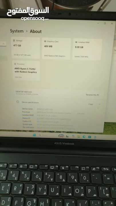 Asus Vivobook Go استعمال خفيف