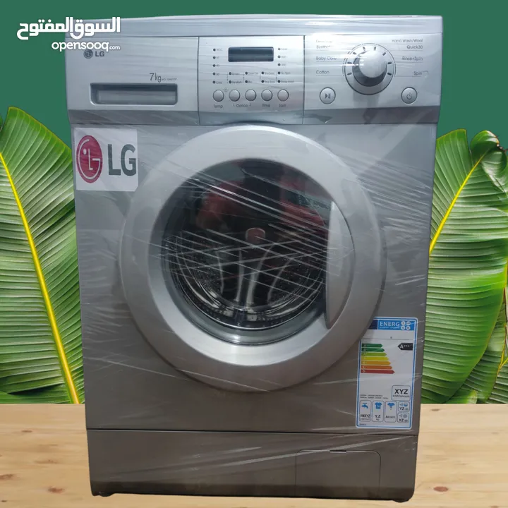 غساله ال جي الجباره 7 كيلو فل اتوماتيك عمليه واقتصاديه بحال الوكاله